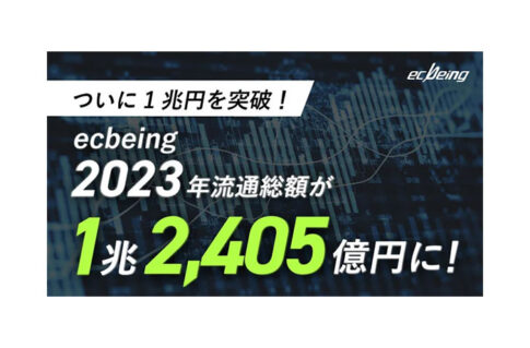 ecbeing 2023年流通総額が1兆2,405億円に
