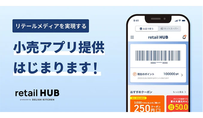 リテールメディアを実現する統合ソリューション『retail HUB』